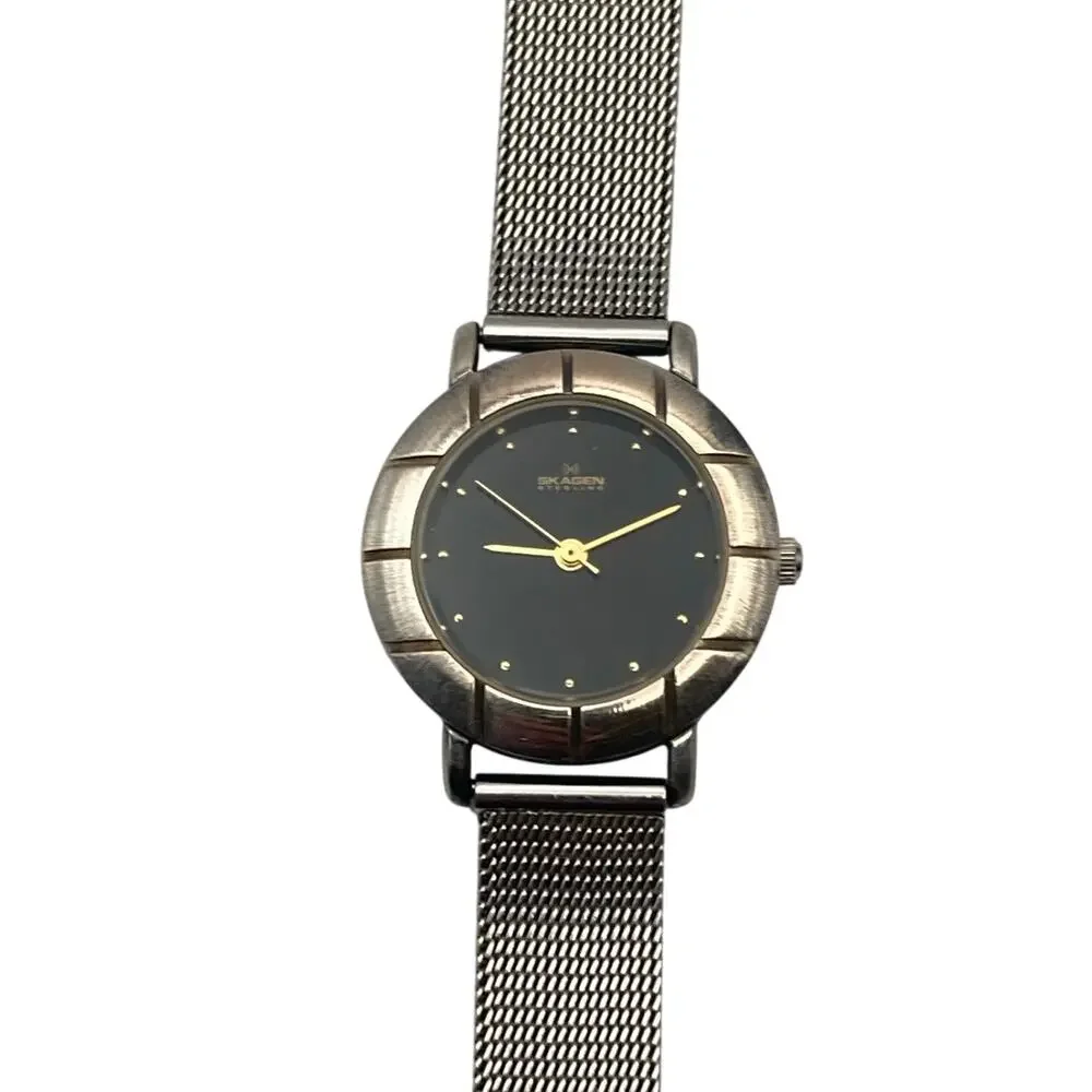Skagen Sterling Minimalist Slim Women's Watch 26mm - New Battery - Adjustable-WR
